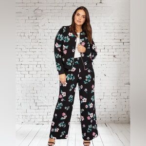 Lane Bryant Bomber Jacket Pants Suit!